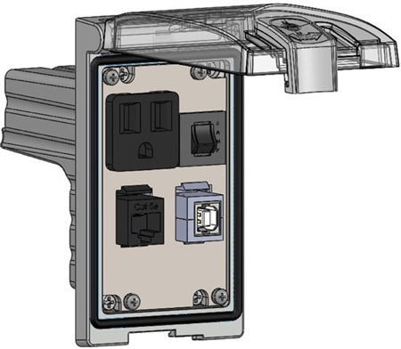 Mencom LP1-DP1-RJ45-USB-BFAF-R Low Profile Programming Interface