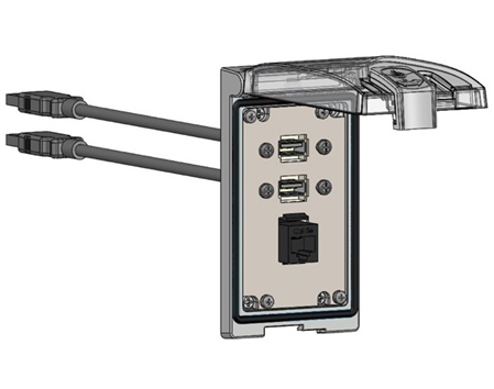 Mencom LP1-RJ45-2USB-03 Low Profile Programming Interface