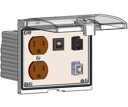 Mencom LP3-DP-RJ45-USB-BFAF-R Low Profile Programming Interface