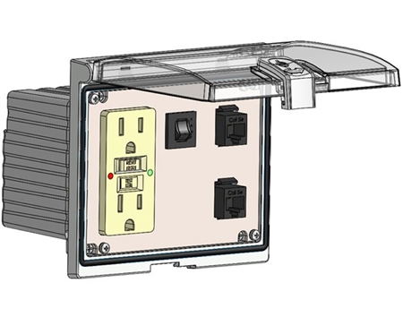 Mencom LP3-GF-2RJ45-5R Low Profile Programming Interface