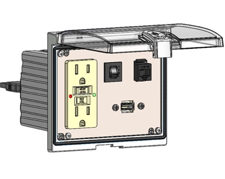 Mencom LP3-GF-RJ45-USB-03-R Low Profile Programming Interface