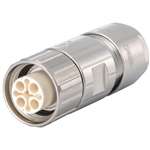 M16 Connector, Female Straight, 7 Pin, 5-9 mm
