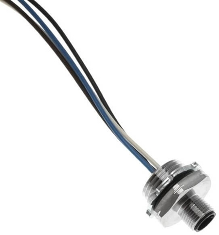Mencom M12 Receptacle - MDC-4MR-2-SS