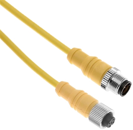 Mencom Micro DC Cordset - MDCM-4MFP-5M