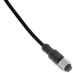 Black M12 Molded Cable - MDCPM-12FP-5M-B