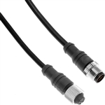 M12 12 Pole Molded Cable - MDCPM-12MFP-1M-B