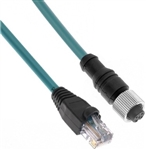 Mencom Ethernet Cordset Female Straight / RJ45 Plug - MDE45-4FP-RJ45-2M