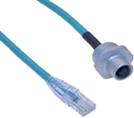 Mencom Ethernet Receptacle Female Straight / RJ45 Plug - MDE45-4FR-RJ45-2-0.5M