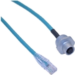 Mencom Ethernet Receptacle Female Straight / RJ45 Plug - MDE45-4FR-RJ45-2-2M