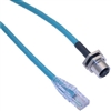 Mencom Ethernet Receptacle Female Straight / RJ45 Plug - MDE45-4FR-RJ45-BM-2M