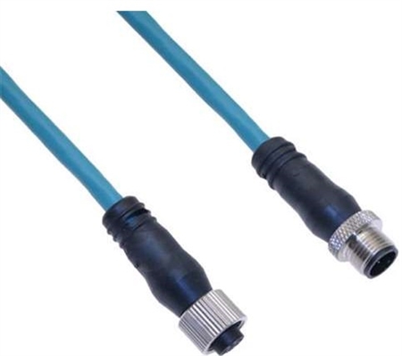 Mencom Ethernet Cordset Male Straight / Female Straight - MDE45-4MFP-2M