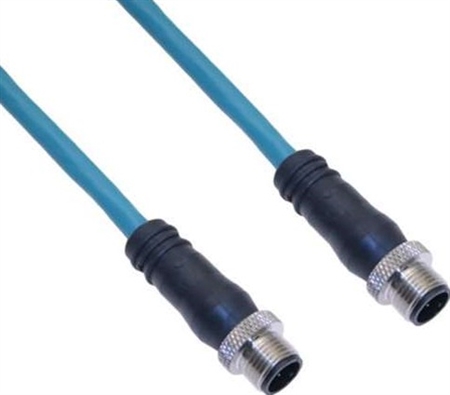 Mencom Ethernet Cordset Male Straight / Male Straight - MDE45-4MMP-10M