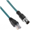 Mencom Ethernet Cordset Male Straight / RJ45 Plug - MDE45-4MP-RJ45-10M