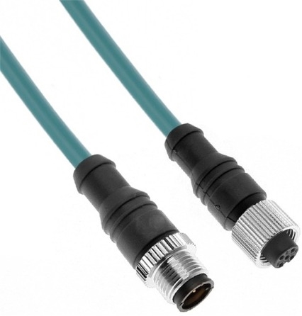 Mencom Ethernet Cordset Male Straight / Female Straight - MDE45P-4MFP-5M