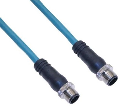 Mencom Ethernet Cordset Male Straight / Male Straight - MDE45P-4MMP-2M