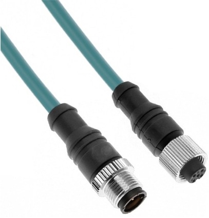 Mencom Ethernet Cordset Male Straight / Female Straight - MDE45P-8MFP-10M