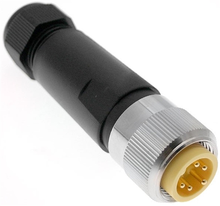 Mencom MIN Size I 4 Pin Male Hardwired Connector - MIN-4MP-FW