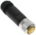 Mencom MIN Size I 5 Pin Female Hardwired Connector - MIN-5FP-FWX