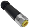 Mencom MIN Size I 5 Pin Male Hardwired Connector - MIN-5MP-FW-SS