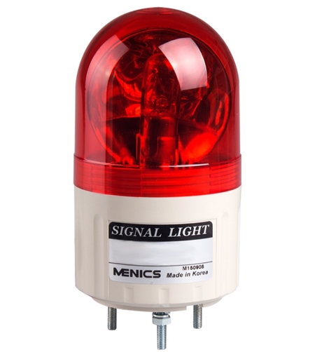 Menics 66mm Beacon Light, 220V, Red, Rotating