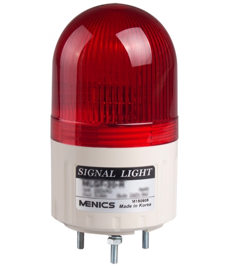 Menics 66mm Beacon Light, 12V, Red, Steady/Flashing