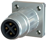 Sealcon M12 Connector, Male Panel Mount, 4 Pin, K & L Code