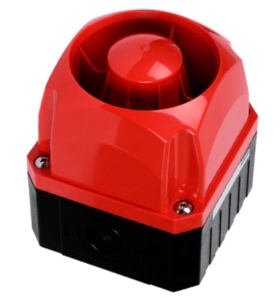 Menics 95mm Cube Horn Speaker, 15 Sounds, 110-220V, Red