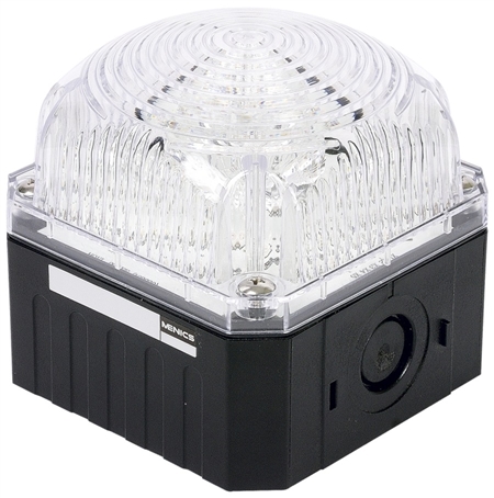 Menics 95 mm Cube Beacon Light, 12-24V, Clear