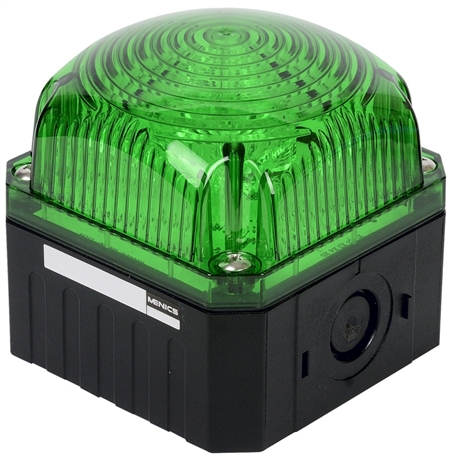 Menics 95 mm Cube Beacon Light, 12-24V, Green