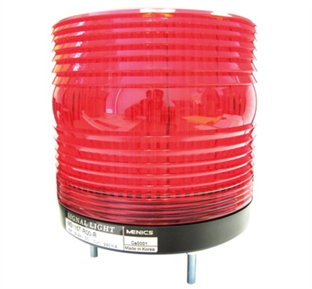 Menics 115mm LED Beacon Light, 90-240V, Red