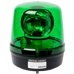 Menics MS135B-B01-G 135mm Beacon Light, 12V, Green, Rotating w/ Alarm