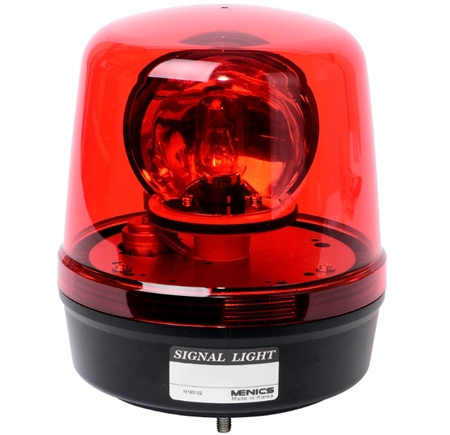 Menics 135mm Beacon Light, 220V, Red, w/ Buzzer
