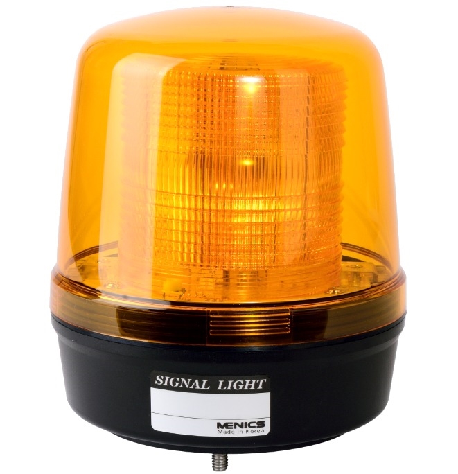 w/ 12-24V, MS135T-B00-Y Menics Light, 135mm Alarm Beacon Yellow,