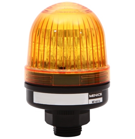 Menics 56mm LED Beacon Light, 24V, Yellow