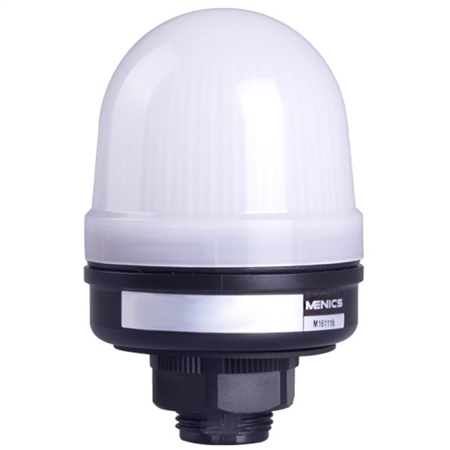 Menics 56mm LED Beacon Light, 100-240V, Multi-color, Lead Wire