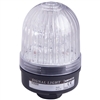 Menics 66mm LED Beacon Light, 12-24V, Clear, Steady/Flash, Alarm