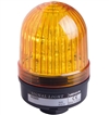 Menics 66mm LED Beacon Light, 12-24V, Yellow, Steady/Flash, Alarm