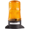 Menics 70mm LED Beacon Light, 12-24V, Yellow, Flashing, Surface Mount