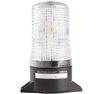 Menics 70mm LED Beacon Light, 110-220V, Clear, Flashing, Surface Mount