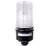 Menics 70mm LED Beacon Light, 110-220V, Clear, Direct Mount, w/ Alarm