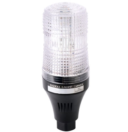 Menics 70mm LED Beacon Light, 12-24V, Red Yellow Green, Steady & Flashing, Pole Mount