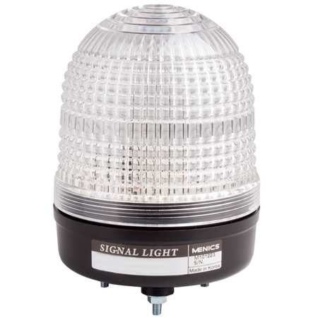 Menics 86mm LED Beacon Signal Light, 90-240V, Clear