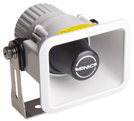 Bracket Mount Horn Speaker, White