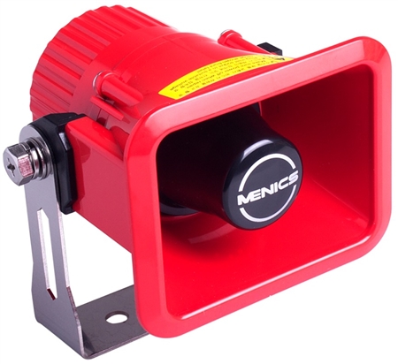 Bracket Mount Horn Speaker, Red
