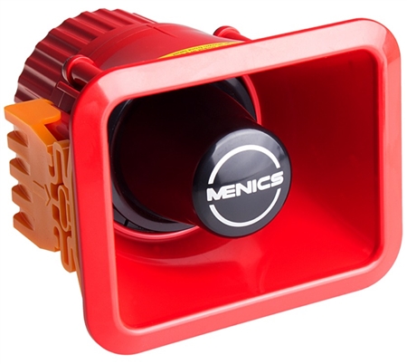 Panel Mount Alarm, Terminal Type, Siren, 100-240V AC, Red