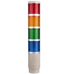 Menics MT4B4DL-RYGB 4 Tier Tower Light, Red/Yellow/Green/Blue