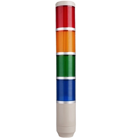 Menics MT5B4CL-RYGB 4 Tier Tower Light, Red/Yellow/Green/Blue