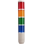 Menics MT5B4DL-RYGB 4 Tier Tower Light, Red/Yellow/Green/Blue