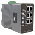 Red Lion N-Tron Singlemode, ST Style Managed Gigabit Ethernet Switch, 40 KM