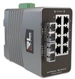 Red Lion N-Tron 10 Port Singlemode, SC Style Managed Gigabit Ethernet Switch, 40 KM
